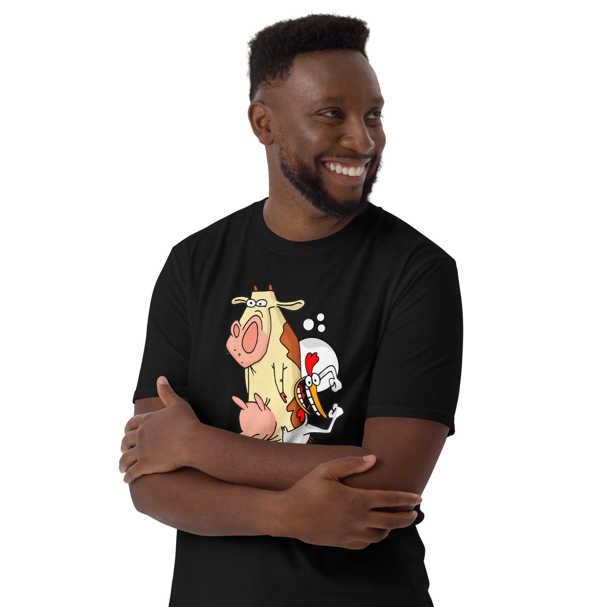 Camiseta Vaca e Frango - Cow and Chicken