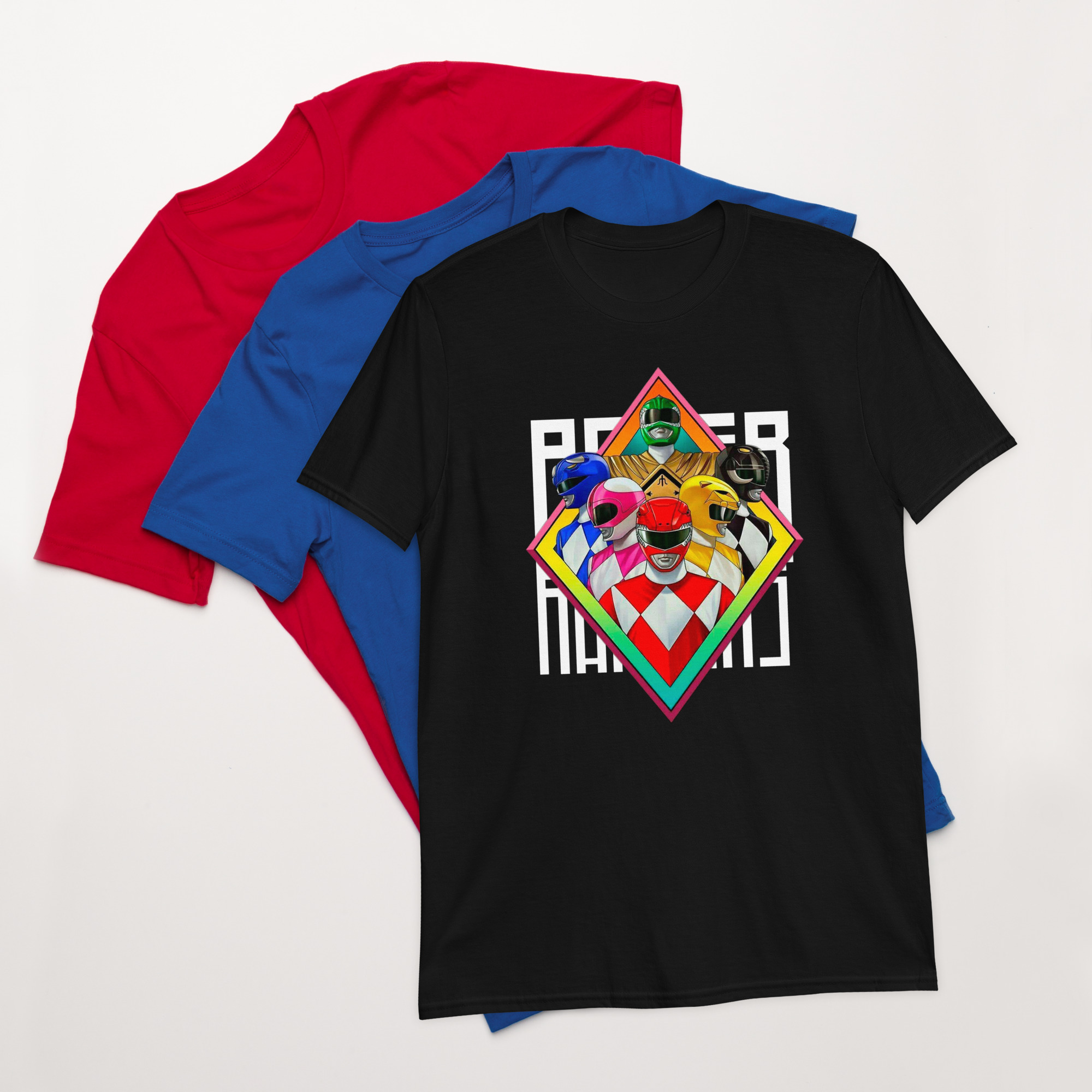 Camiseta Power Rangers - Frente e Verso