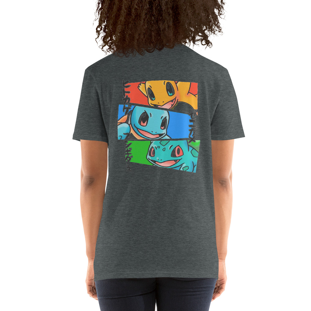 Camiseta Pokémon - Frente e Verso