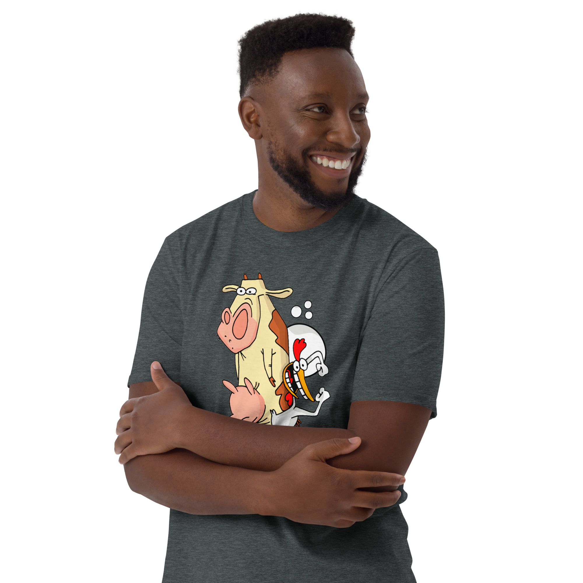 Camiseta Vaca e Frango - Cow and Chicken