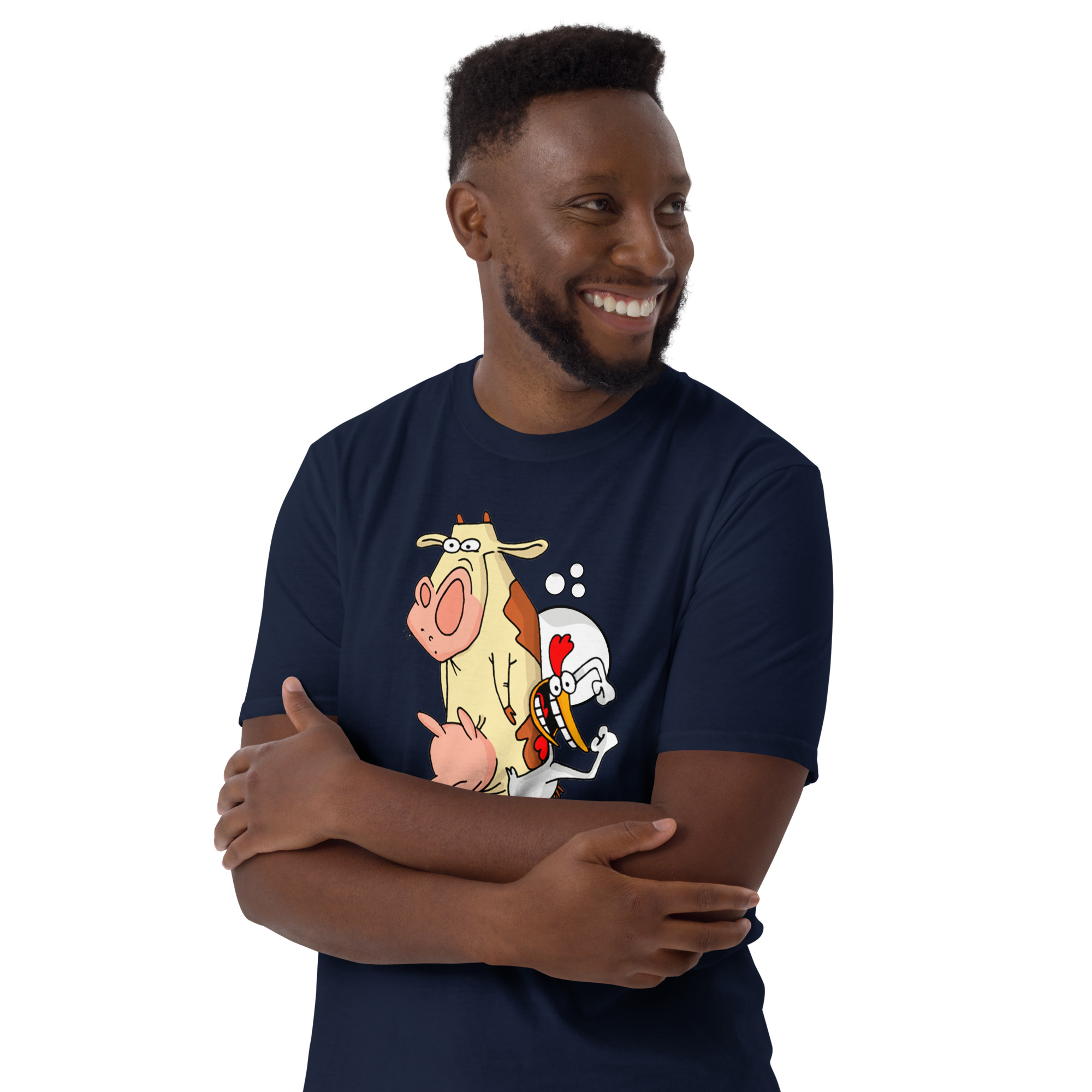 Camiseta Vaca e Frango - Cow and Chicken