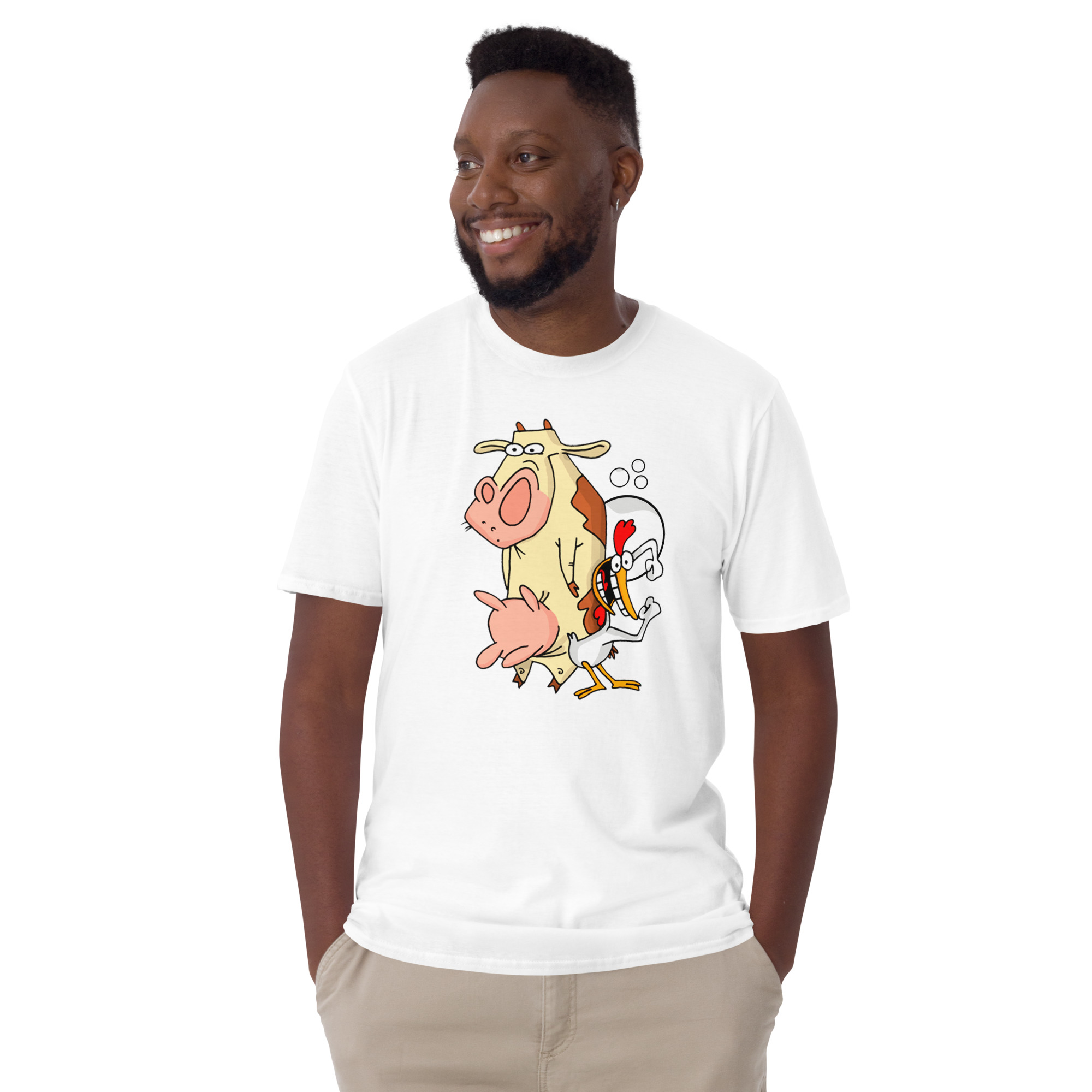 Camiseta Vaca e Frango - Cow and Chicken